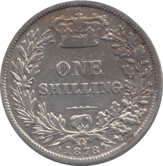 1878 SHILLING ( VF )