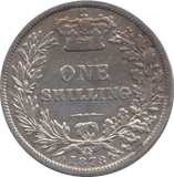 1878 SHILLING ( VF )
