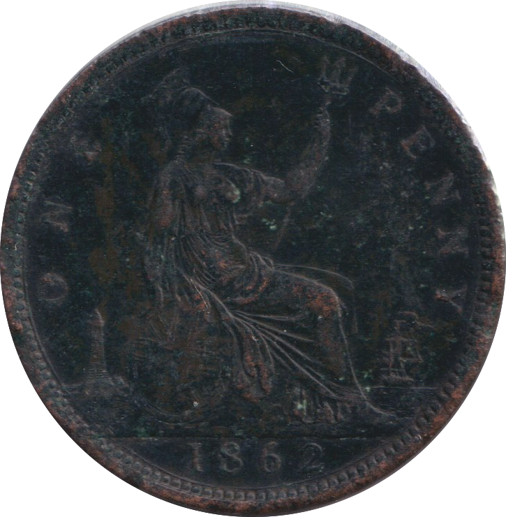 1862 PENNY ( GF )