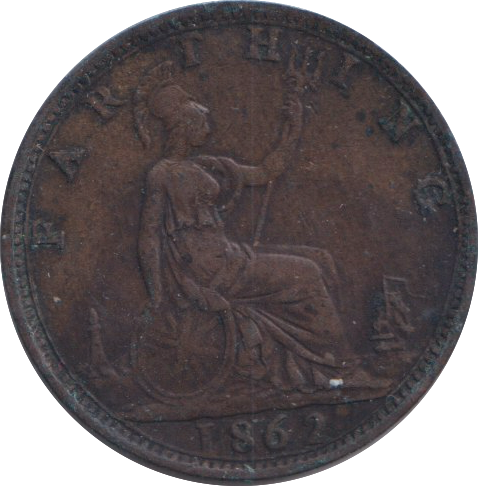 1862 FARTHING ( GVF )