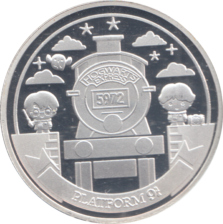 2019 HARRY POTTER SILVER PLATED TOKEN ( PROOF )