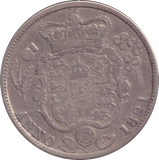 1821 HALFCROWN ( GF )