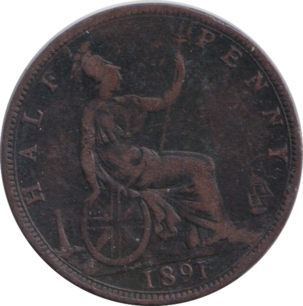 1891 HALFPENNY ( FINE )