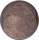 1840 SILVER 1 RUPEE INDIA