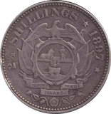 1897 SILVER 2 1/2 SHILLINGS SOUTH AFRICA