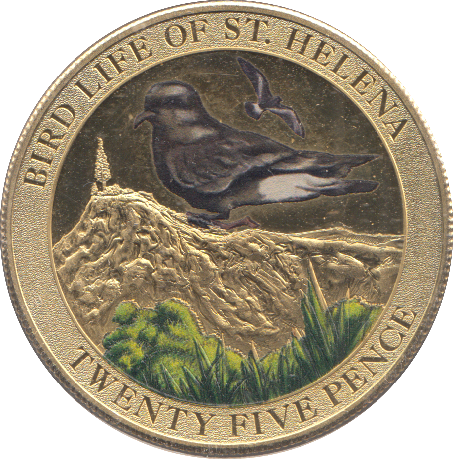 2013 25 PENCE BIRD LIFE OF ST HELENA