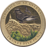 2013 25 PENCE BIRD LIFE OF ST HELENA