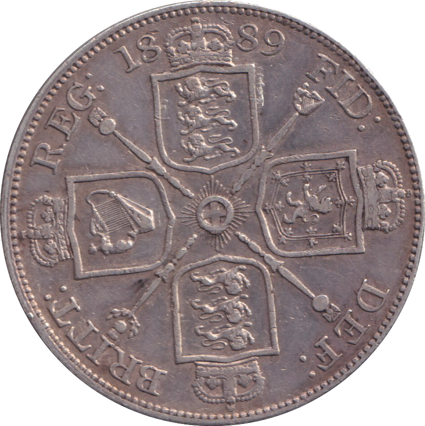 1889 DOUBLE FLORIN ( VF )