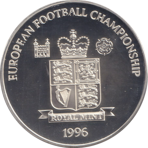 1996 SILVER PROOF GERMANY VS ENGLAND EUROPEAN FOOTBALL CHAMPIONSHIP