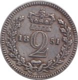 1851 MAUNDY TWOPENCE ( EF )