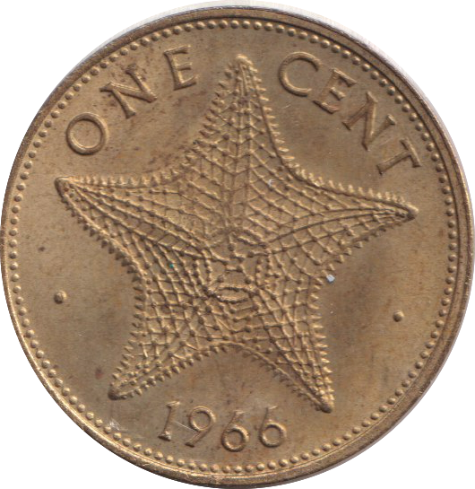 1966 ONE CENT BAHAMAS