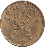 1966 ONE CENT BAHAMAS