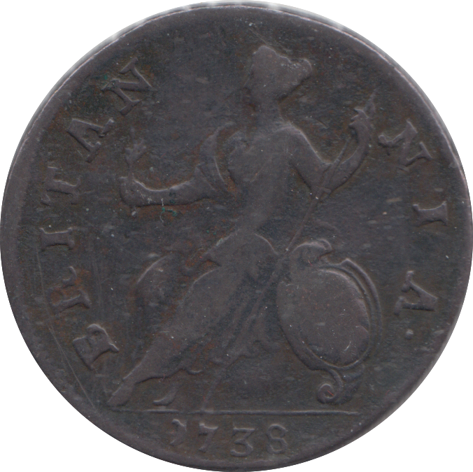 1738 HALFPENNY ( GF )