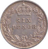 1893 SIXPENCE ( EF )