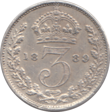 1889 THREEPENCE ( GVF )