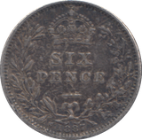 1887 SIXPENCE (  GF )
