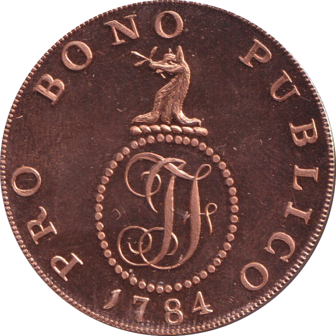 1774 HALF PENNY TOKEN HAVERHILL