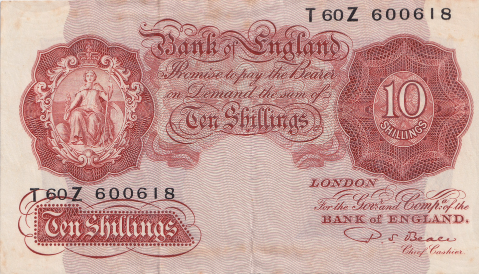 TEN POUNDS BANKNOTE BEALE £10 REF-105