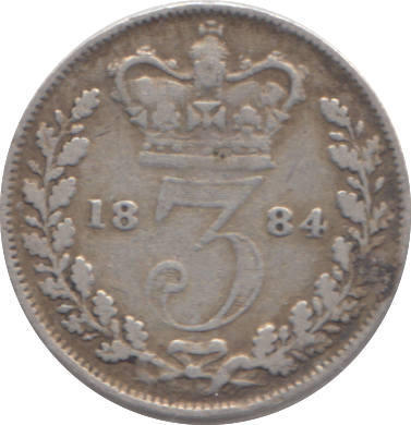 1884 THREEPENCE ( GF )