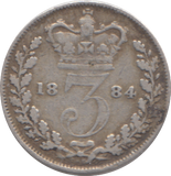1884 THREEPENCE ( GF )