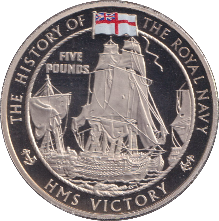 2009 HMS VICTORY FIVE POUND BAILIWICK OF JERSEY