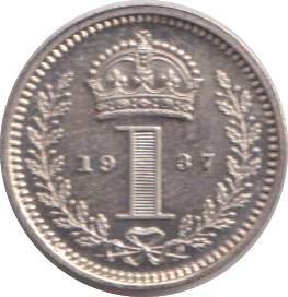 1937 MAUNDY PENNY ( PROOF )