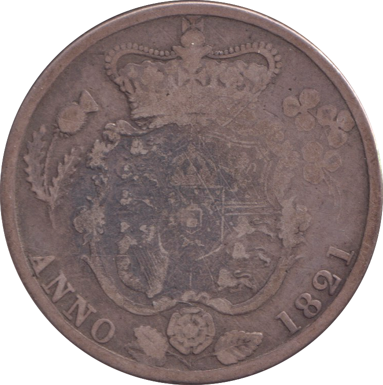 1821 HALF CROWN ( FINE )