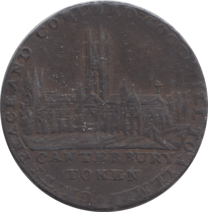 1793 CANTERBURY HALFPENNY TOKEN