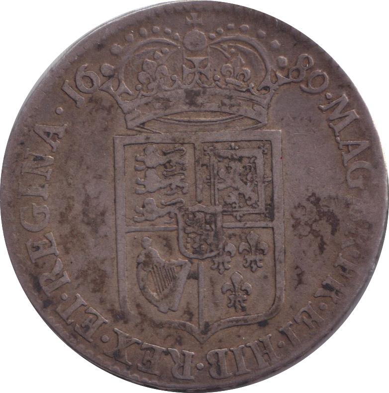 1689 HALFCROWN ( GF )