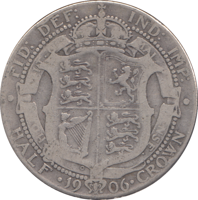 1906 HALFCROWN ( FINE )