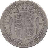 1906 HALFCROWN ( FINE )
