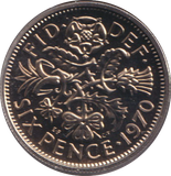 1970 SIXPENCE ( PROOF )