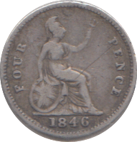 1846 FOURPENCE ( FINE )