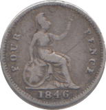 1846 FOURPENCE ( FINE )