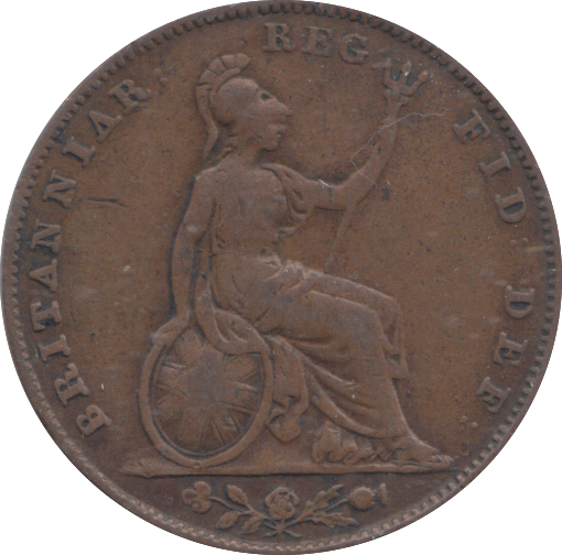 1845 FARTHING ( FINE )