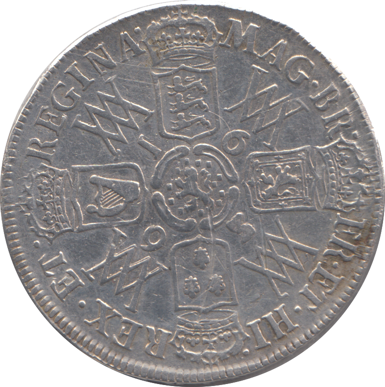 1693 HALFCROWN ( VF )