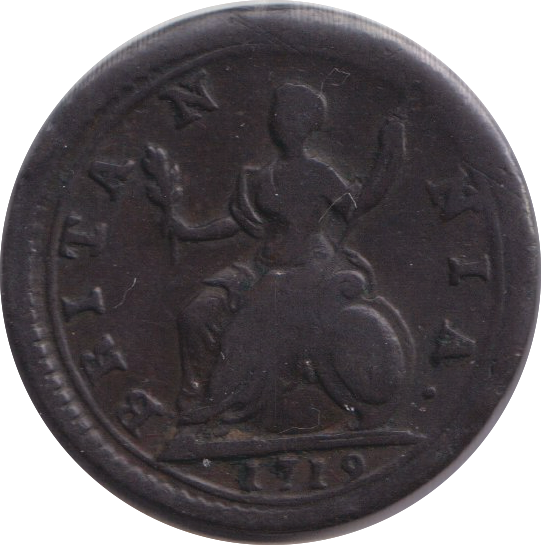 1719 FARTHING ( VF )