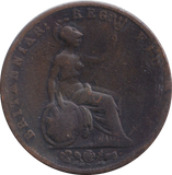 1844 HALFPENNY ( FINE )