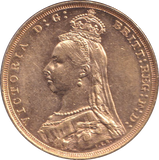 1890 GOLD SOVEREIGN ( AUNC ) SYDNEY MINT
