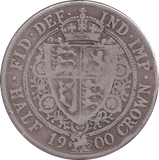 1900 HALFCROWN ( FINE )