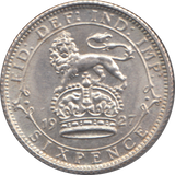 1927 SIXPENCE ( UNC )