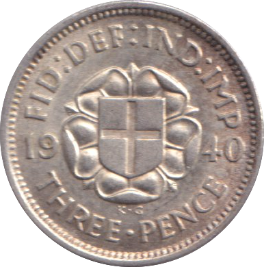 1940 THREEPENCE ( UNC )