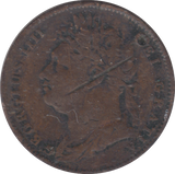 1821 FARTHING ( FINE )