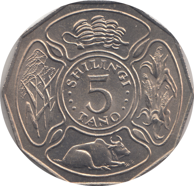 1972 5 SHILLINGS TANZANIA