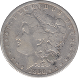1880 SILVER ONE MORGAN DOLLAR USA
