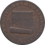 1795 MIDDLESEX HALFPENNY TOKEN