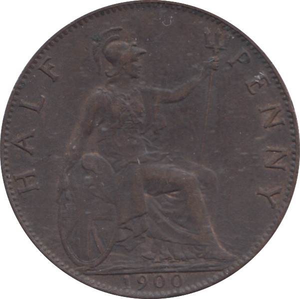 1900 HALF PENNY ( VF )
