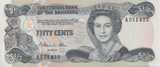 1974 FIFTY CENTS BAHAMAS BANKNOTE REF-1759