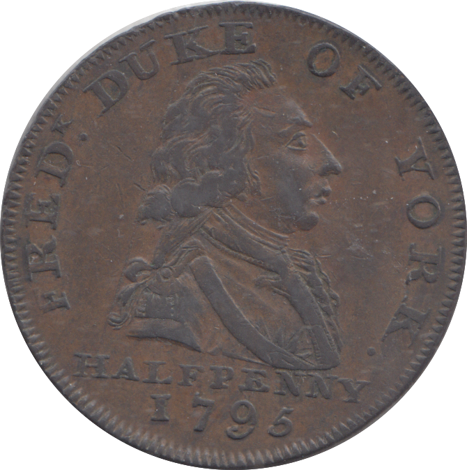 1795 YORK HALFPENNY TOKEN