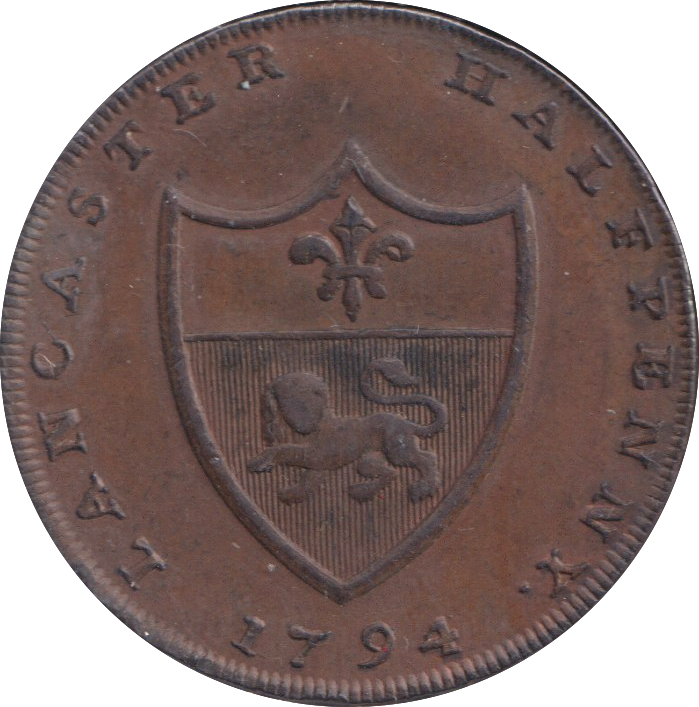 1794 HALF PENNY TOKEN LANCASTER